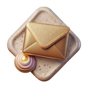 elegant vintage Realistic Envelope Mockup with Wax Seal Transparent authentic png