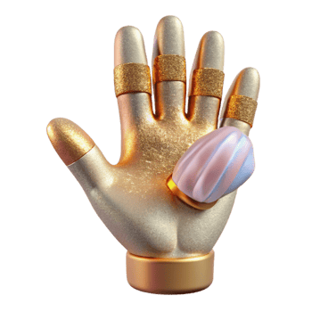 dramatic rustic Realistic Vr Human Hand Cutout for Medical Visualizations premium png