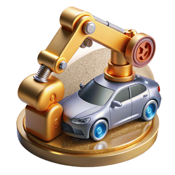 wonderful contemporary Robot Arm Painting Car Automotive Manufacturing Cutout for Industrial Robotics exclusive png