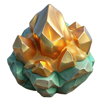 dramatic rustic Rock Mineral Geology Illustration Cutout for Earth Science Education exclusive png