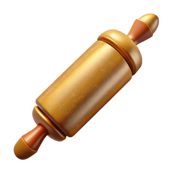 extraordinary abstract Rolling Pin Wooden Baking Tool Isolated for Recipe Design genuine png