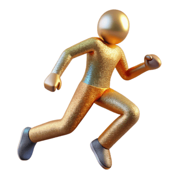 stunning contemporary Running Person Icon Isolated for Exercise and Fitness png