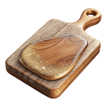 elegant vintage Rustic Wooden Cutting Board Isolated Food Photography Prop high quality png