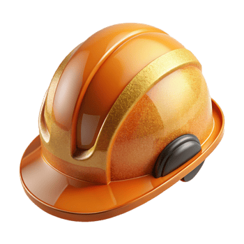 stunning creative Safety Helmet Hard Hat Orange Isolated Workplace Safety detailed png