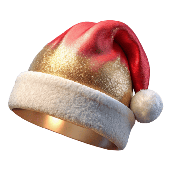 serene modern Santa Hat Festive Headwear Transparent high quality png