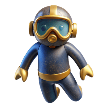 stunning modern Scuba Diver Silhouette Isolated Cutout for Underwater Exploration exclusive png