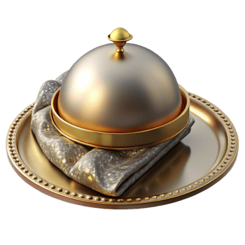 serene artistic Serving Platter Isolated for Food Service Design high quality png