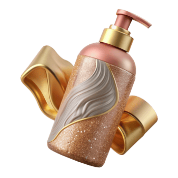 serene rustic Shampoo Bottle Hair Care Packaging Cutout for Beauty Store genuine png