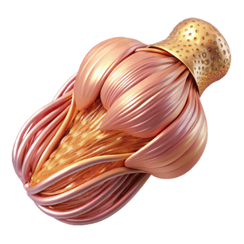 stunning vintage Skeletal Muscle Fiber Transparent Biology Resource premium png