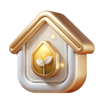wonderful minimalist Smart Home Energy Saving Icon Transparent for Green Tech high quality png
