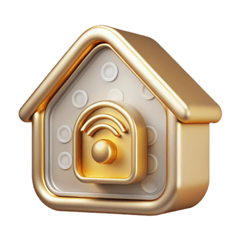 stunning rustic Smart Home System Monitoring Icon Transparent for Security Services premium png