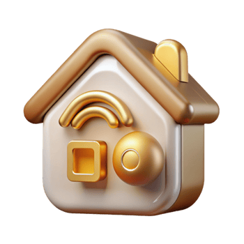 beautiful vintage Smart Home System Upgrade Icon Cutout for Software Updates professional png
