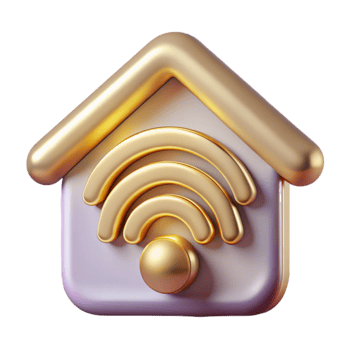 vibrant rustic Smart Home Wireless Network Icon Isolated for Connectivity Solutions exclusive png