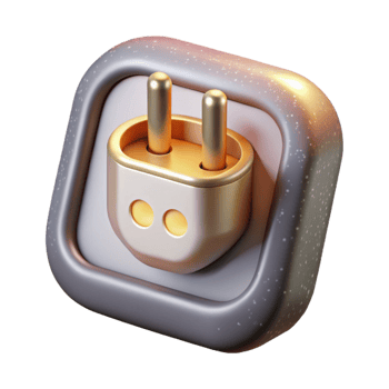 impressive modern Smart Plug Icon Isolated for Energy Management Apps professional png