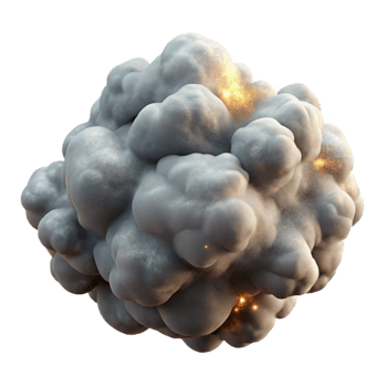 beautiful creative Smoke Texture Wispy Gray Isolated for Graphic Design professional png
