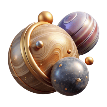 elegant creative Solar System Planets Astronomy Illustration Transparent for Space Design high resolution png