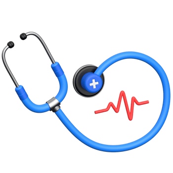 3D Stethoscope Medical Icon png