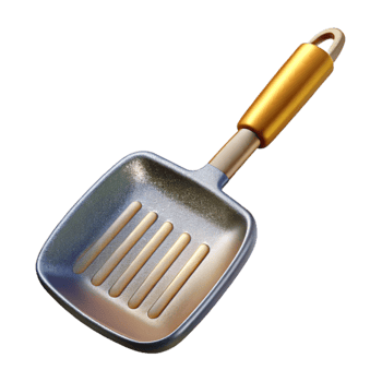 magnificent artistic Spatula gold Kitchen Utensil Isolated for Cooking Graphics high quality png