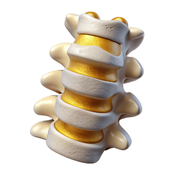 beautiful rustic Spine Vertebrae Anatomy Isolated for Medical Diagrams premium png