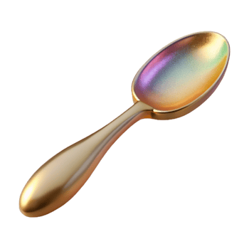 serene traditional Spoon gold Tableware Utensil Cutout for Food Graphics high quality png