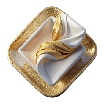 serene abstract Square White Plate Empty Transparent for Food Styling genuine png