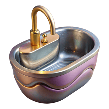 stunning contemporary Stainless Steel Sink Isolated for Bathroom Projects high quality png