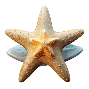 wonderful traditional Starfish Silhouette Ocean Animal Isolated for Coastal Designs png