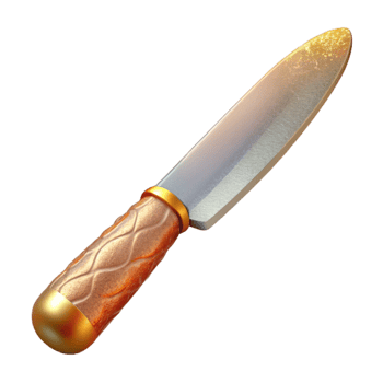 elegant classic Steak Knife Serrated Blade Cutlery Isolated Dining Essentials detailed png