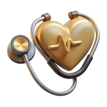 vibrant traditional Stethoscope Heartbeat Icon Isolated for Medical Websites png