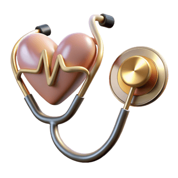 beautiful artistic Stethoscope Heartbeat Monitor Cutout Medical Graphic high quality png