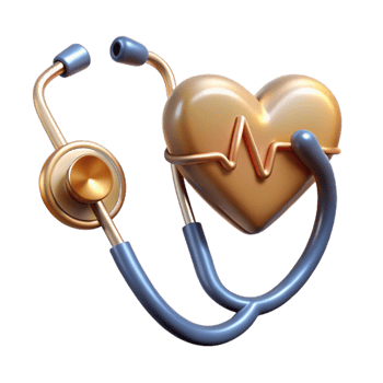 beautiful vintage Stethoscope Heartbeat Monitor Cutout Medical Graphic png