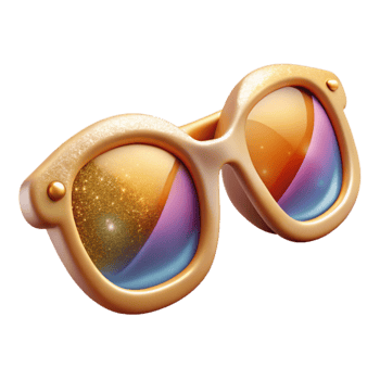 vibrant contemporary Summer Sunglasses Icon Isolated for Vacation Essentials professional png