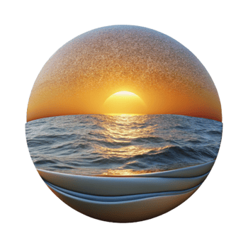 beautiful traditional Sunset Over Calm Ocean Isolated Cutout for Travel Posters exclusive png