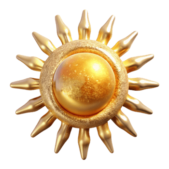 extraordinary creative Sun with Rays Transparent Background for Summer Graphics exclusive png