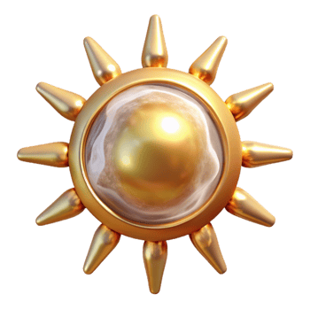 vibrant artistic Sun with Rays Transparent Background for Summer Graphics genuine png