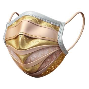 elegant rustic Surgical Mask Face Covering Isolated Medical Protection high resolution png