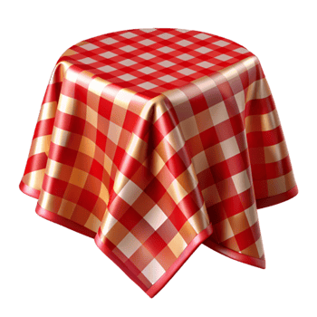 elegant rustic Tablecloth Red Checkered Picnic Transparent for Food Illustrations exclusive png