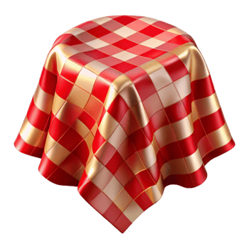 vibrant creative Tablecloth Red Checkered Picnic Transparent for Food Illustrations png