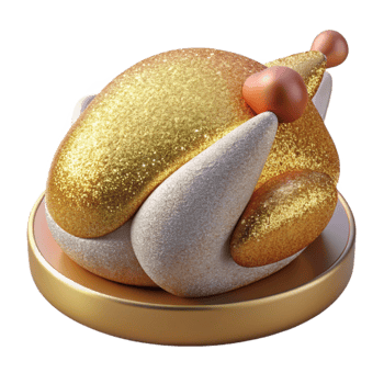vibrant creative Thanksgiving Roasted Turkey Transparent for Holiday Feast exclusive png