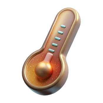 serene abstract Thermometer Temperature Measurement Isolated for Science Diagrams high resolution png