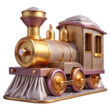 dramatic rustic Train Railway Locomotive Engine Isolated professional png