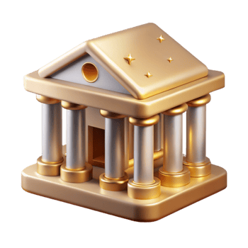 magnificent modern University Building Icon Isolated for Educational Websites high quality png