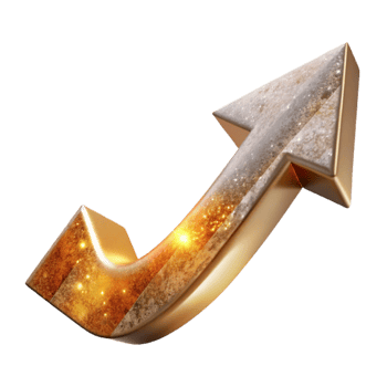stunning traditional Upward Arrow Growth Trend Business Isolated for Success Visualization premium png