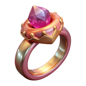 wonderful creative Valentines Day Engagement Ring Isolated for Proposal authentic png