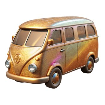 serene vintage Van Silhouette Delivery Transparent for Transportation detailed png