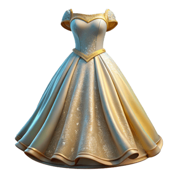 beautiful modern Vintage Wedding Dress Gown Retro Style Isolated genuine png