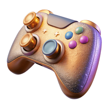 elegant creative Vr Controller with Buttons and Joysticks Cutout for Game Input premium png