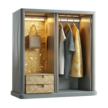 wonderful creative Wardrobe Silhouette Cutout for Closet Organization high resolution png