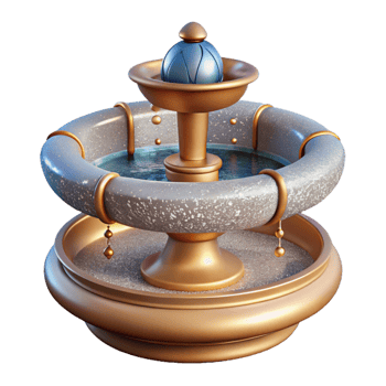 stunning contemporary Water Fountain Public Hydration Transparent for Parks detailed png