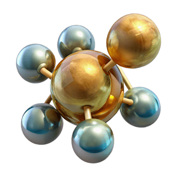 magnificent creative Water Molecule Structure Chemistry Cutout for Scientific Design premium png
